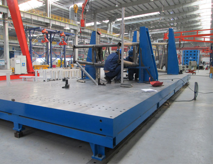 為安徽柳工機(jī)械提供的組對(duì)工裝